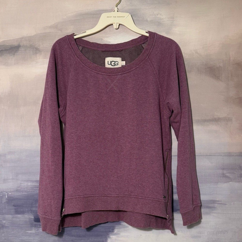 UGG Women’s Purple‎ Pullover Athletic Sweatshirt with Side Zips